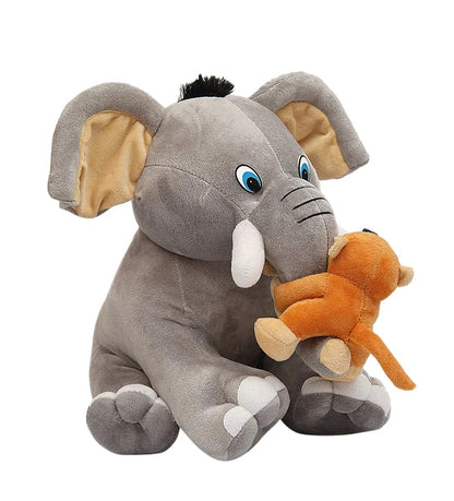 Elephant & monkey soft toy