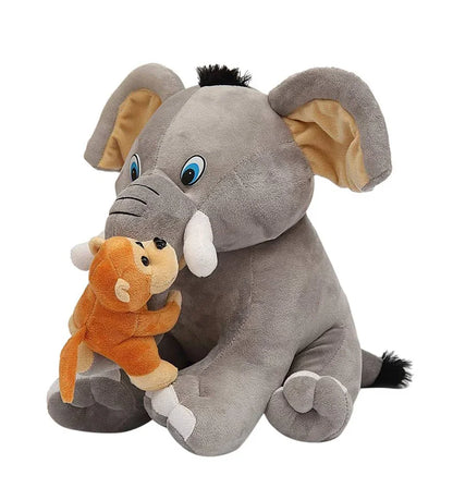 Elephant & monkey soft toy